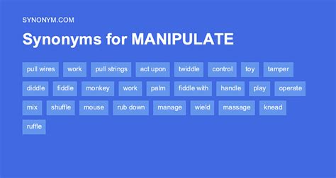 manipulate antonyms